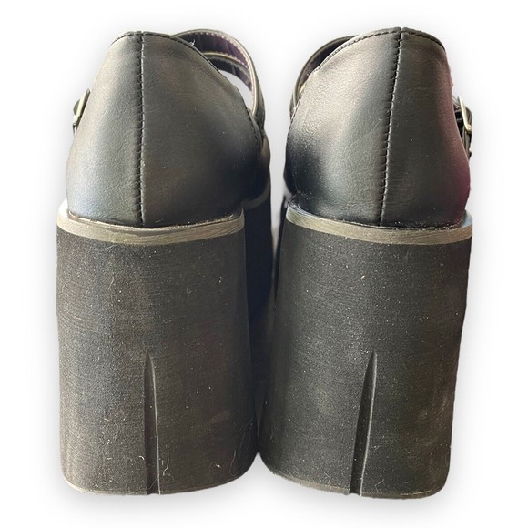 Demonia Kera 08 Black Double Strap Mary Jane Platform Sz: 9 - Goth Punk Rave - Picture 4 of 8